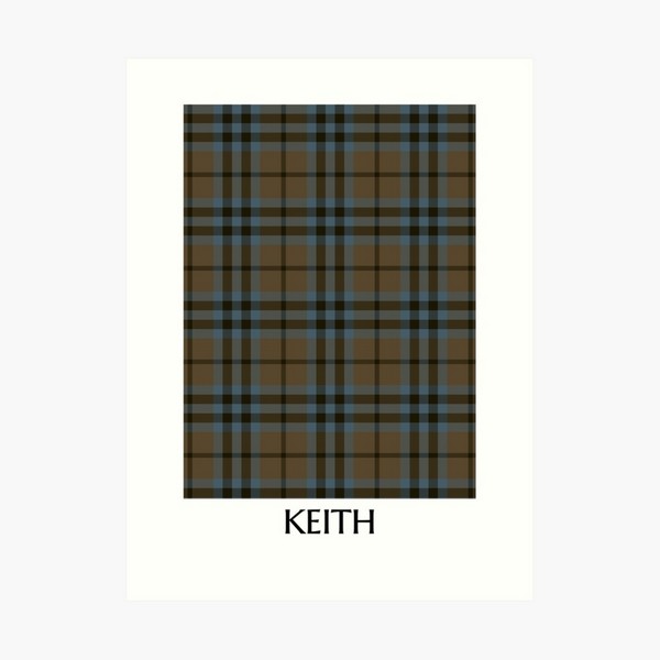 Clan Keith Weathered Tartan Print