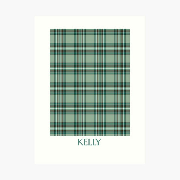 Clan Kelly Tartan Print