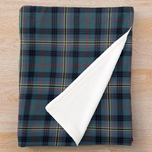 Kennedy Ancient tartan fleece throw blanket