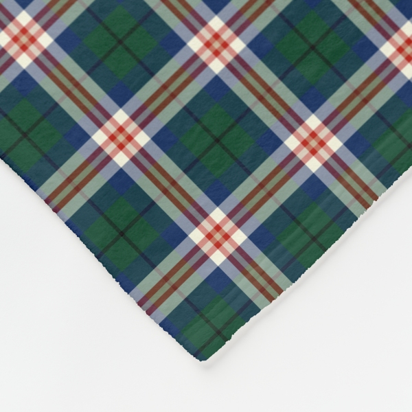 Kentucky tartan fleece blanket