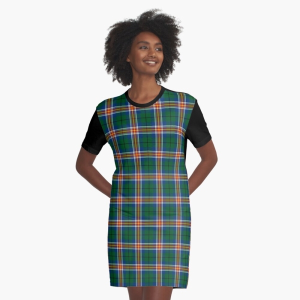 Kentucky tartan tee shirt dress