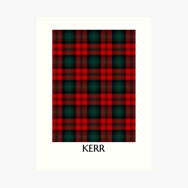 Clan Kerr Tartan Print
