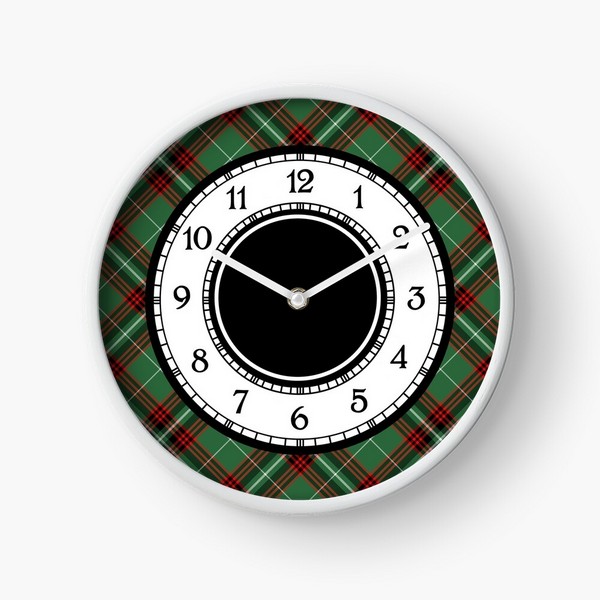 Kiernan tartan wall clock