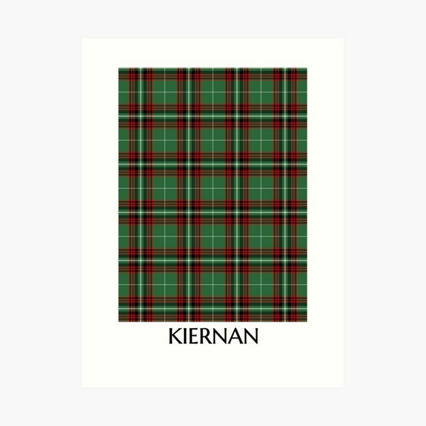 Clan Kiernan Tartan Print