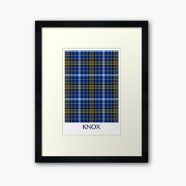 Clan Knox Tartan Framed Print