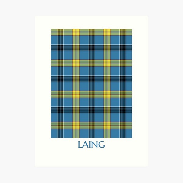 Clan Laing Tartan Print