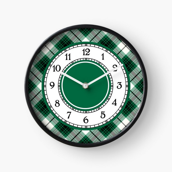 Lamont Dress tartan wall clock