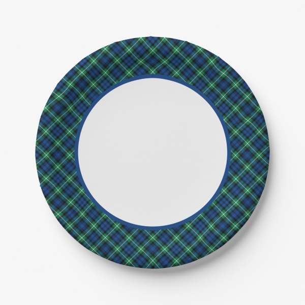 Clan Lamont Tartan Paper Plates