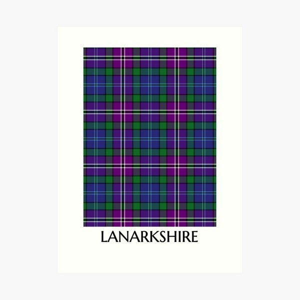 Lanarkshire Tartan Print
