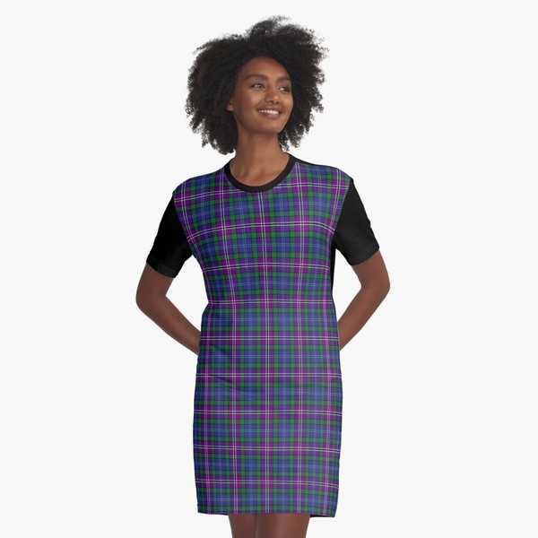 Lanarkshire tartan tee shirt dress