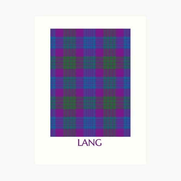 Clan Lang Tartan Print