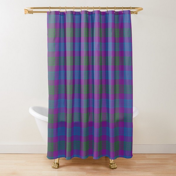 Clan Lang Tartan Shower Curtain