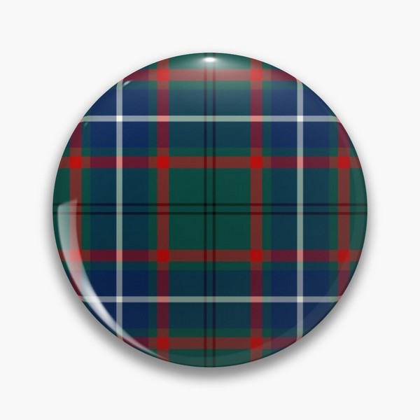 Lee tartan pinback button