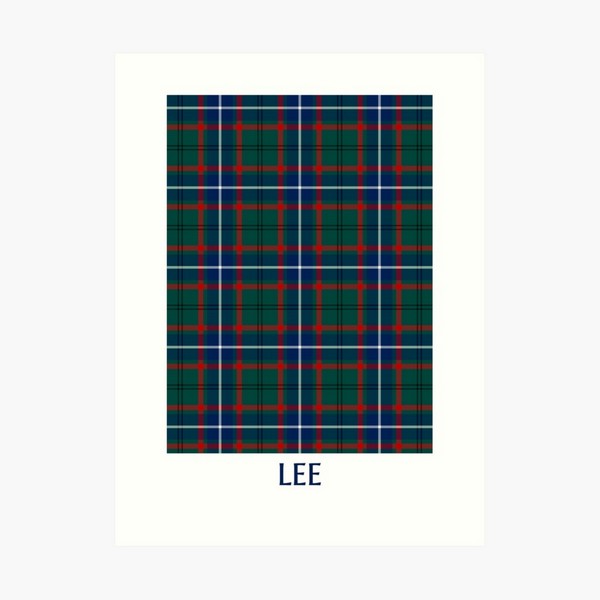 Clan Lee Tartan Print