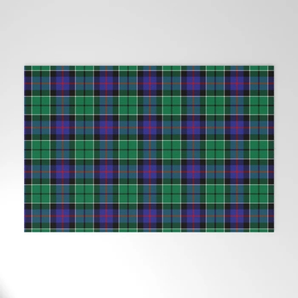 Leslie tartan welcome mat