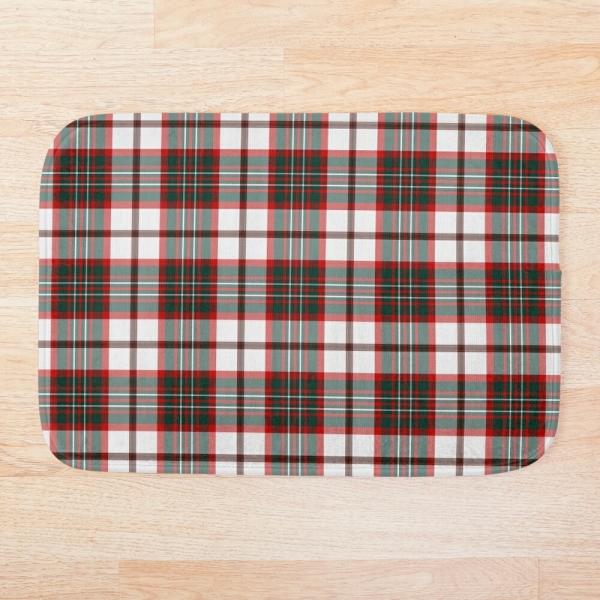 Light Christmas plaid floor mat