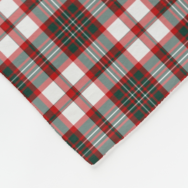 Light Christmas plaid fleece blanket