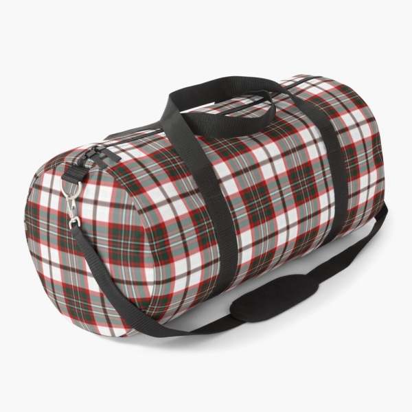 Light Christmas plaid duffle bag