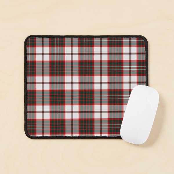 Light Christmas plaid mouse pad