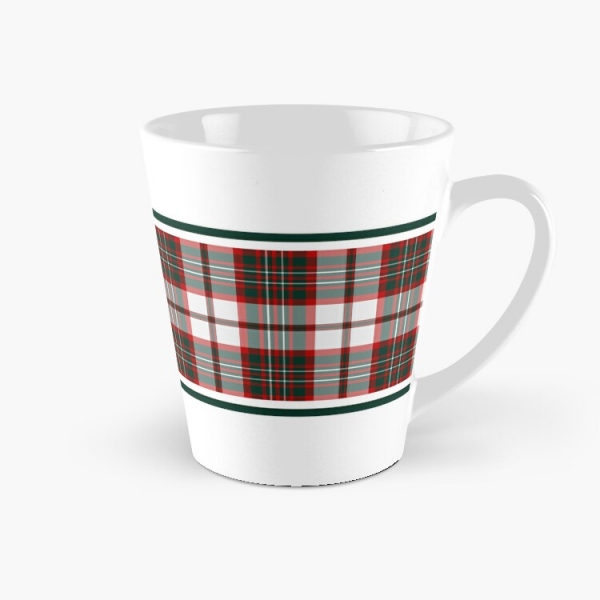 Light Christmas plaid tall mug