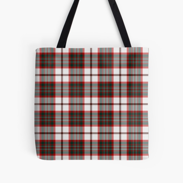 Light Christmas plaid tote bag