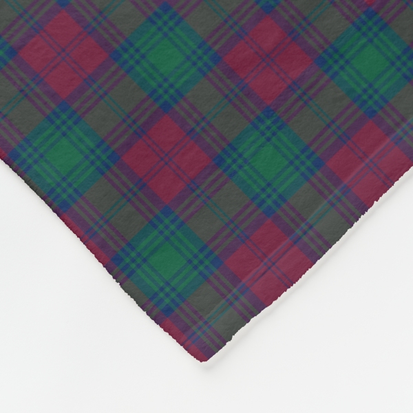 Lindsay tartan fleece blanket