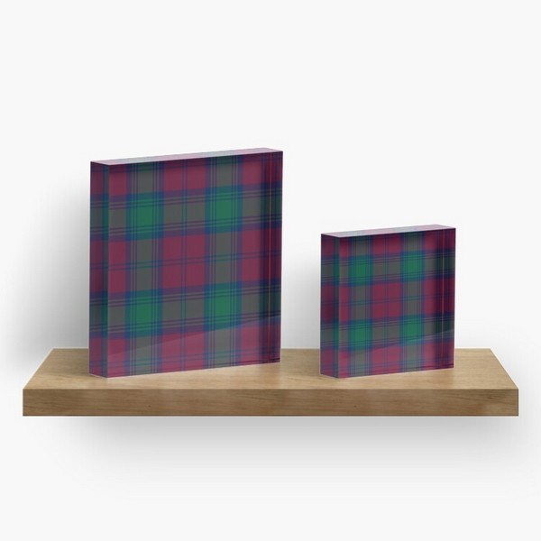 Lindsay tartan acrylic block