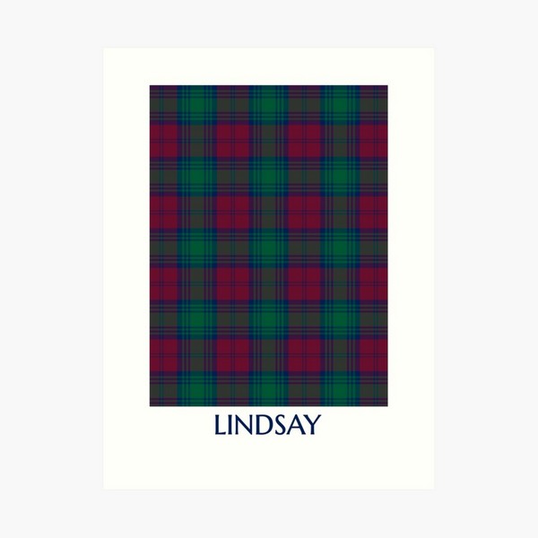 Clan Lindsay Tartan Print