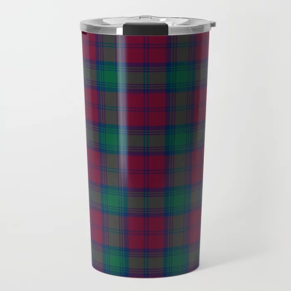 Lindsay tartan travel mug