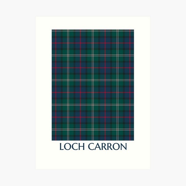 Loch Carron Tartan Print