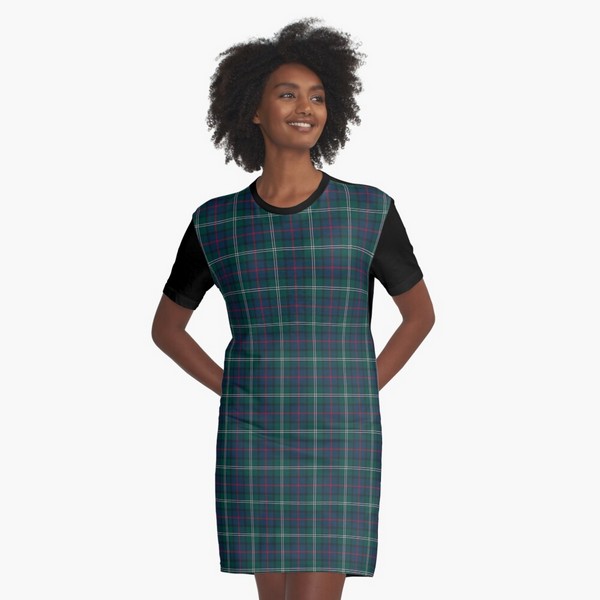 Loch Carron District tartan tee shirt dress