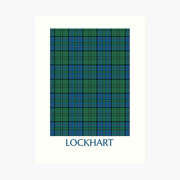 Lockhart tartan art print