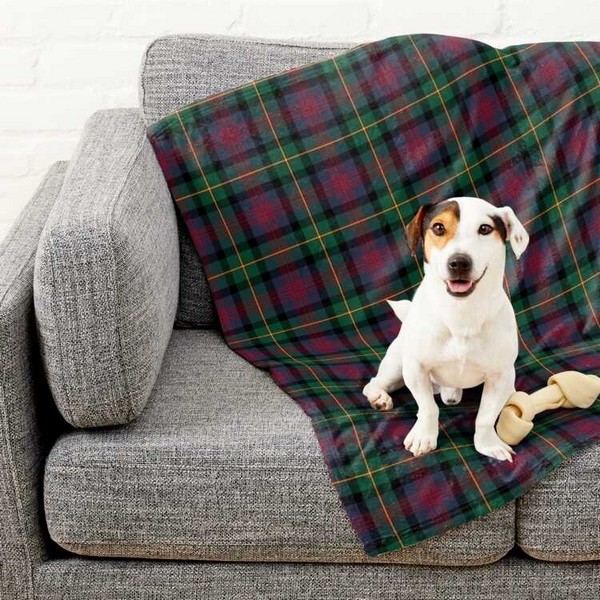 Logan tartan pet blanket