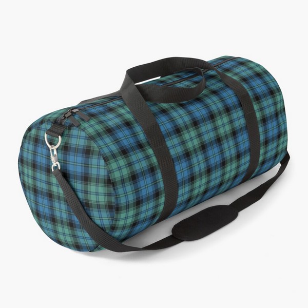 Lorne District tartan duffle bag