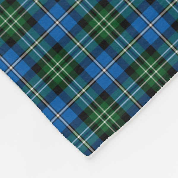 Louisiana tartan fleece blanket