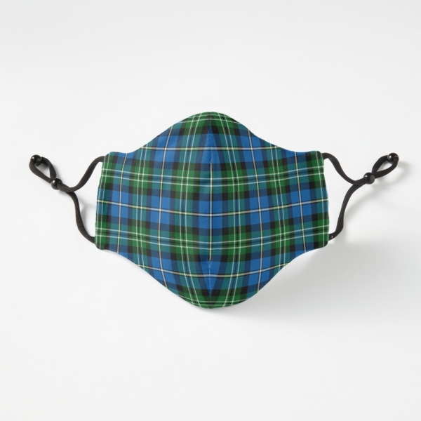 Louisiana tartan fitted face mask