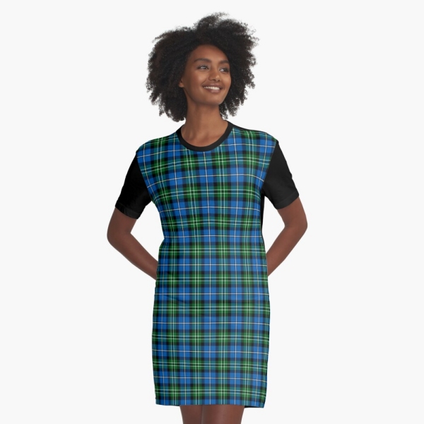 Louisiana tartan tee shirt dress