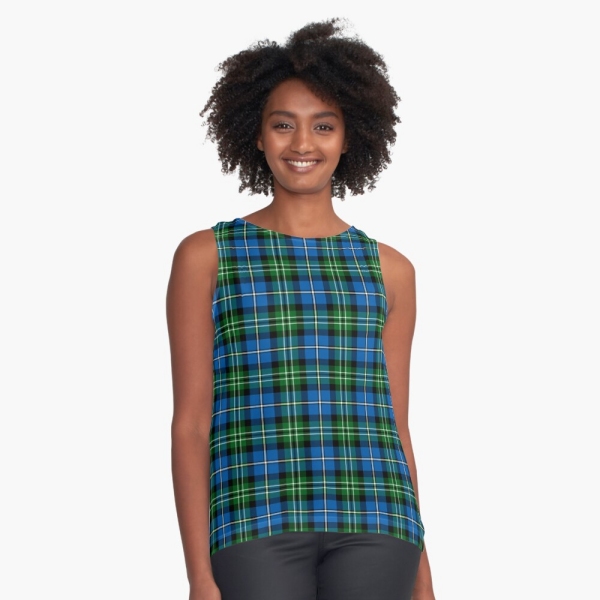 Louisiana tartan sleeveless top