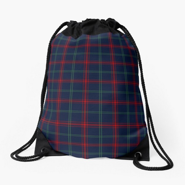 Lynch tartan drawstring bag