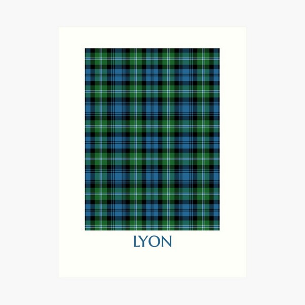 Clan Lyon Tartan Print
