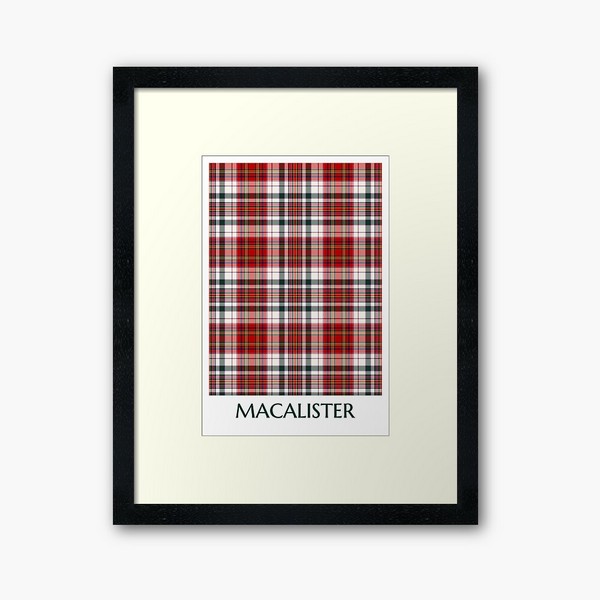 MacAlister tartan framed print