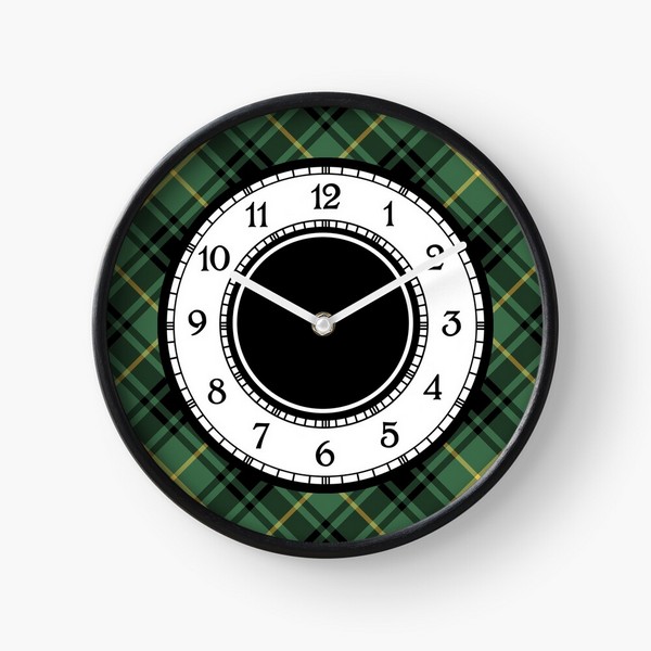 Clan MacArthur Tartan Wall Clock