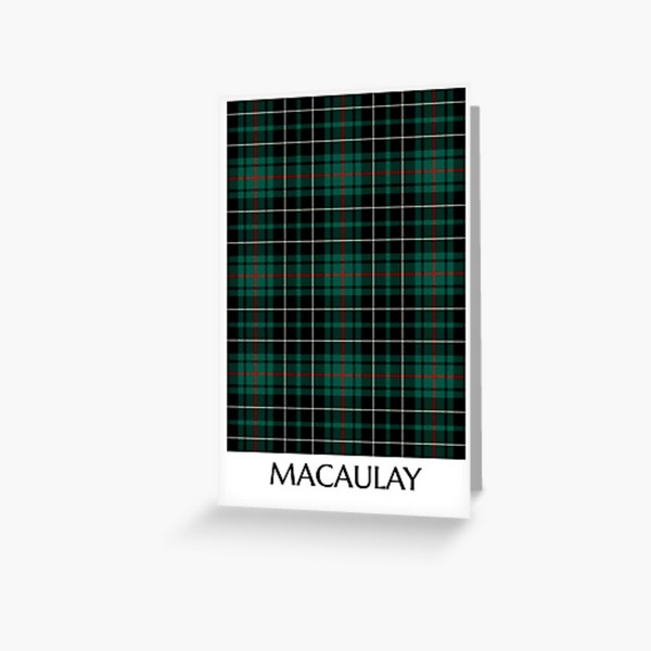 Clan MacAulay Hunting Tartan Card