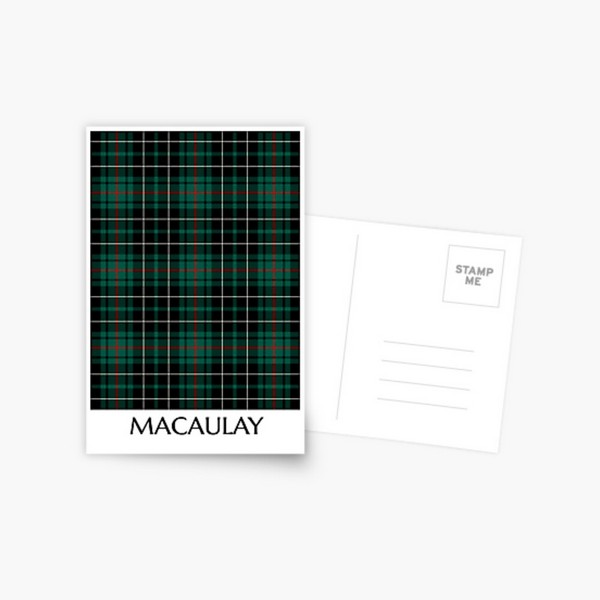 MacAulay Hunting tartan postcard