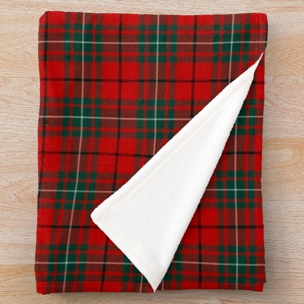 MacAulay tartan fleece throw blanket