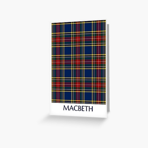 Clan MacBeth Tartan Card