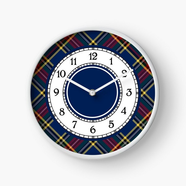 Clan MacBeth Tartan Wall Clock