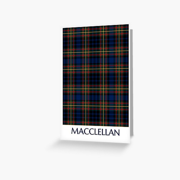 Clan MacClellan Tartan Card