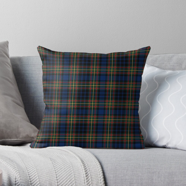 MacClellan tartan throw pillow