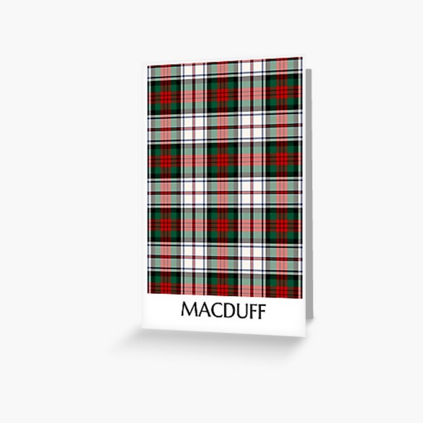 Clan MacDuff Dress Tartan Card
